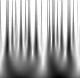 16 Time-frequency Analysis of Musical Rhythm 1000 T M RT 850 500 Hz H B 0 S S FIGURE 12 Top: Spectrogram of a passage from a recording of Harlem Air Shaft.