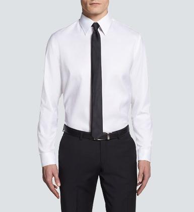 length skirt White collared button down shirt w/