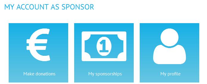 8 TBaaS for Sponsors Register as a Sponsor and make donations to researches and/or Researchers One can register as a Sponsor if wishing to donate money to a specific Researcher or directly to the