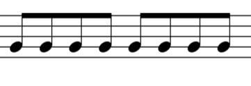 Chord C (C,E,G) F (C,F,A) Am (C,E,A) F (C,F,A) Rhythm BACK-BEAT Step 1: Compose a 4 bar rhythm.