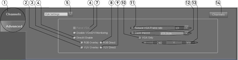 Setup Config Advanced VGA Settings From the main menus, select Operation Setup Config. Alternately use the Operations Selector to select Setup Config.