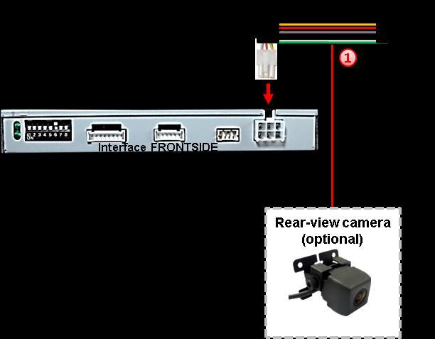 2.13. After-market rear-view camera Some vehicles have a different reverse gear code on the CAN-bus which the included CANbox is not compatible with.