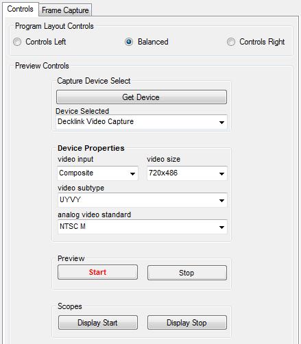 Continue the setup by choosing the settings video capture device driver provides and has enabled in the interface.
