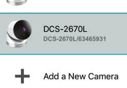 Step 1: Once your camera is set up, select your camera and tap the