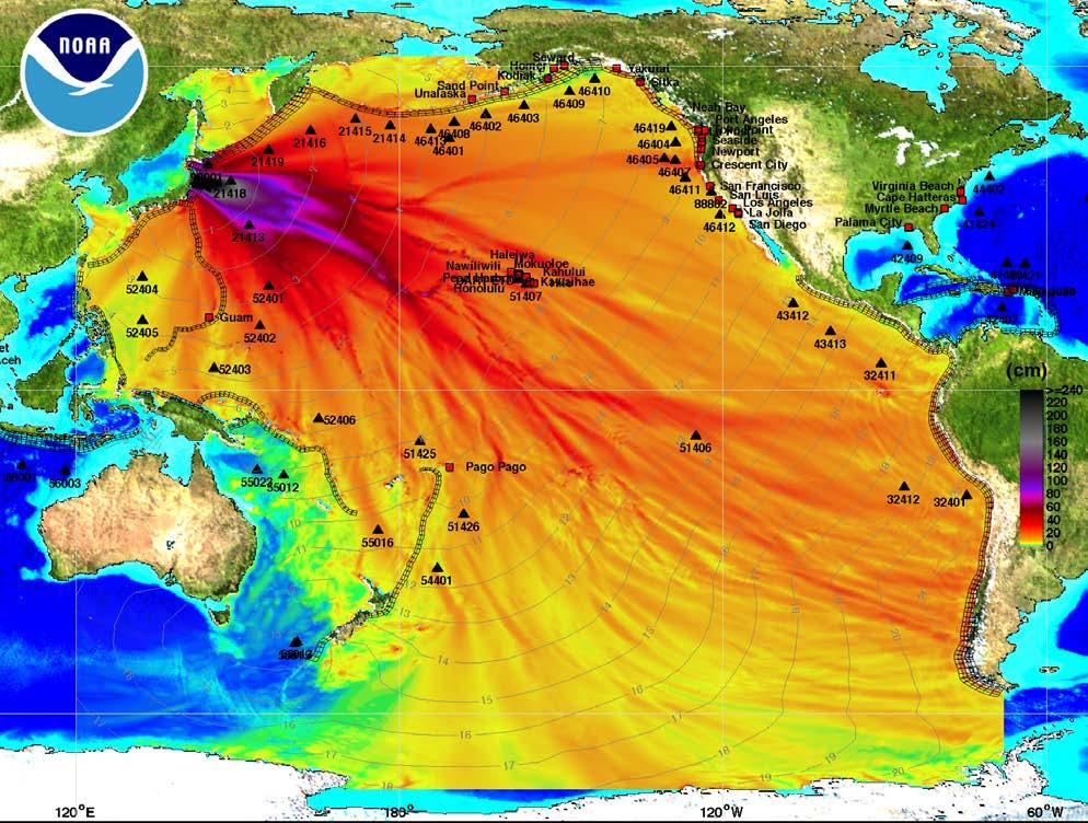 Honshu Tsunami, 11 March 2011 Generated by a Magnitude 9.