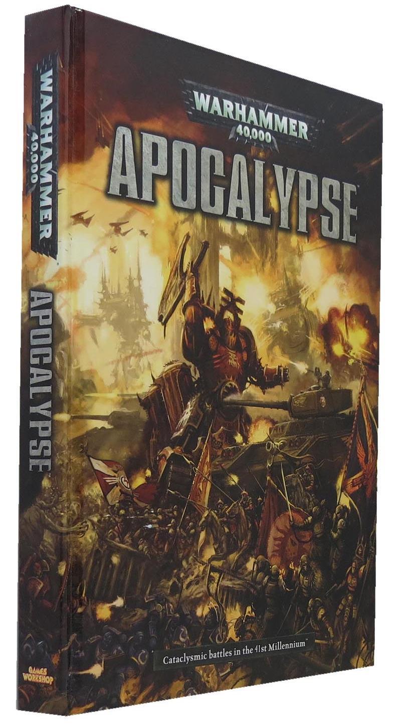 Games Workshop Warhammer 40,000: Apocalypse Games Workshop 2013 2013 edition. Hardback book is tight clean and square. Boards sharp and clean, illustrated laminate perfect. Text block clean.