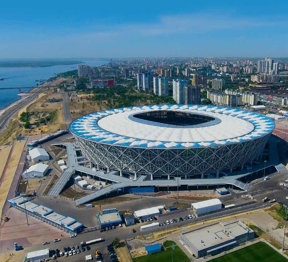 EKATERINBURG ARENA Yekaterinburg s impressive stadium underwent a huge audio and lighting upgrade ahead of the World Cup.
