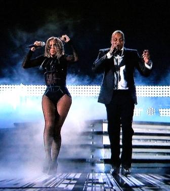 me to make an album (laugh)!" Beyonce and Jay Z photo credit CBS and Grammy.