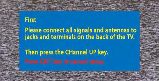 The All Channel Search will search for off-air digital and analog channels, and analog cable channels.
