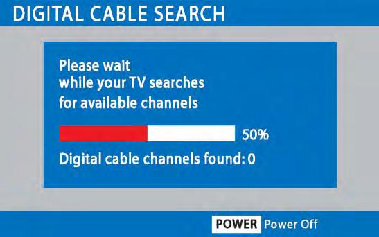Use the CURSOR keys to highlight the Digital Cable Search. Press ENTER. 4 Use the CURSOR key to select Yes. Press ENTER. IMPORTANT FACTS: This DTV maintains only one database of digital channels.