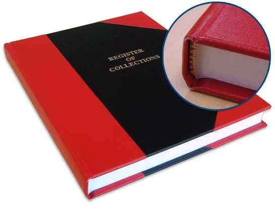 8 ½ x 11 x 1 ¾ - Smyth sewn, Quarter bind with corners (style of case binding where the backbone and corners of the cover