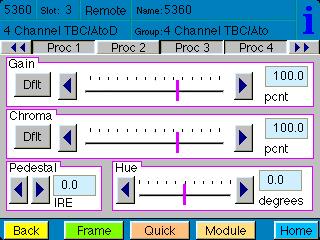 Repeat the configuration for each of the four input channels with their respective Config menus.