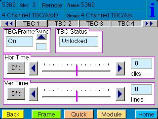 The Audio 1 menu example shown below shows the configuration parameters available for each individual channel 1 4 in their respective