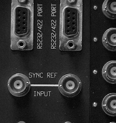 Vertical Interval Switching Sync Input The sync input is used to generate vertical interval switching.