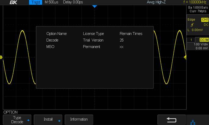 waveform locations in the oscilloscope. Later, a reference waveform can be displayed and compared to other waveforms.