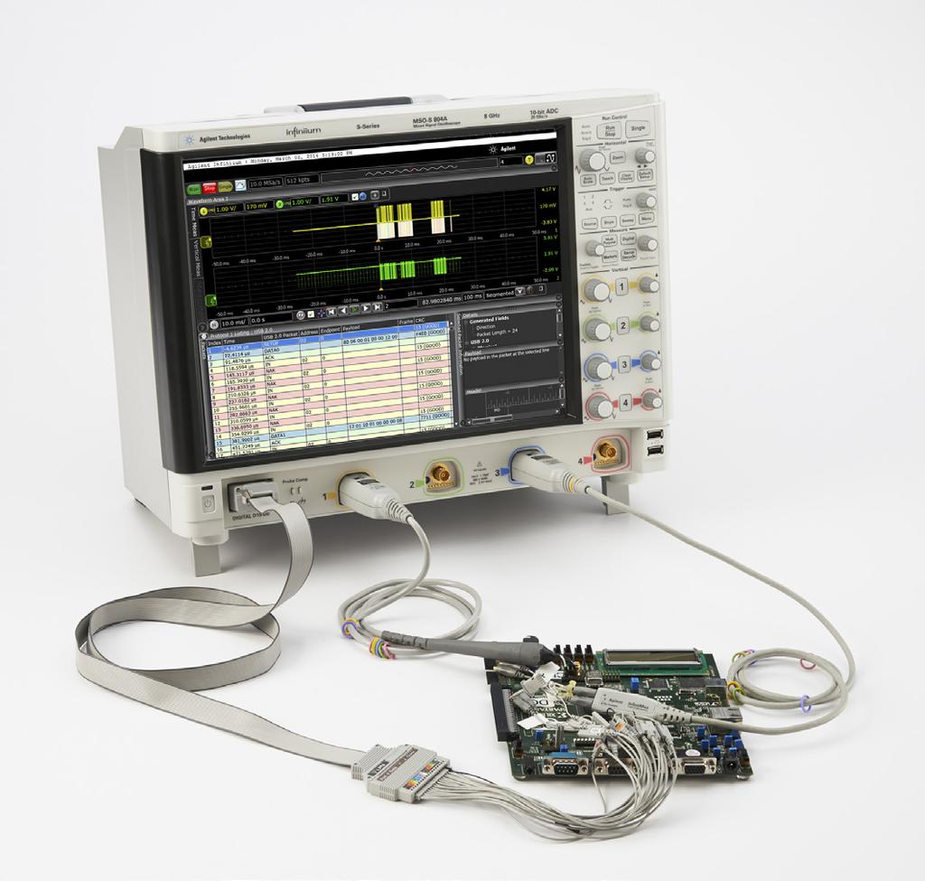 Selecting the Right Oscilloscope for Protocol Analysis Applications Application Note Serial buses are pervasive in today s electronic designs to provide critical communication between ICs,