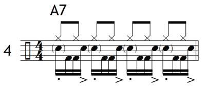 Here again, it is important to make sure the addition of the bass drum in the above components does not distract you from correctly executing the