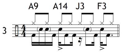 Developing the Informal Pull-Out Motion in Groove Playing Here are some examples of grooves using different components to develop the