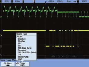 09 Keysight InfiniiVision 7000B Series Oscilloscopes - Data Sheet Software Applications (Continued) CAN/LIN triggering and decode (N5424A or Option AMS on new scope purchases) Trigger on and decode