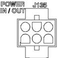 2.12.6 Power In/Out Connector (J135) Power can be supplied to the Cougar Audio Routing Switcher by the use of an externally mounted power supply, by the use of an internal PS70V Power Supply, or by