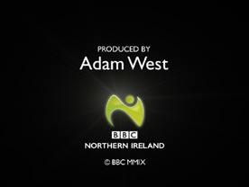 The closing sequence comprises a black end-board where the BBC Northern Ireland logo animates on and resolves along with copyright information and a final