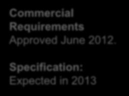 2011 Commercial requirements: Approved Oct.