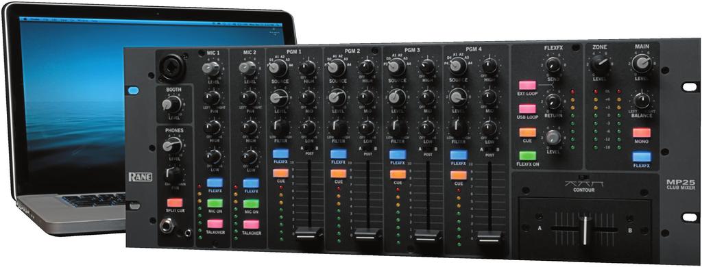OPEATOS MANUA MP MP Overview The MP is a compact, U, rack mountable, four channel mixer; featuring a twenty-two channel, high-speed USB audio interface with low-latency ASIO and Core Audio drivers.
