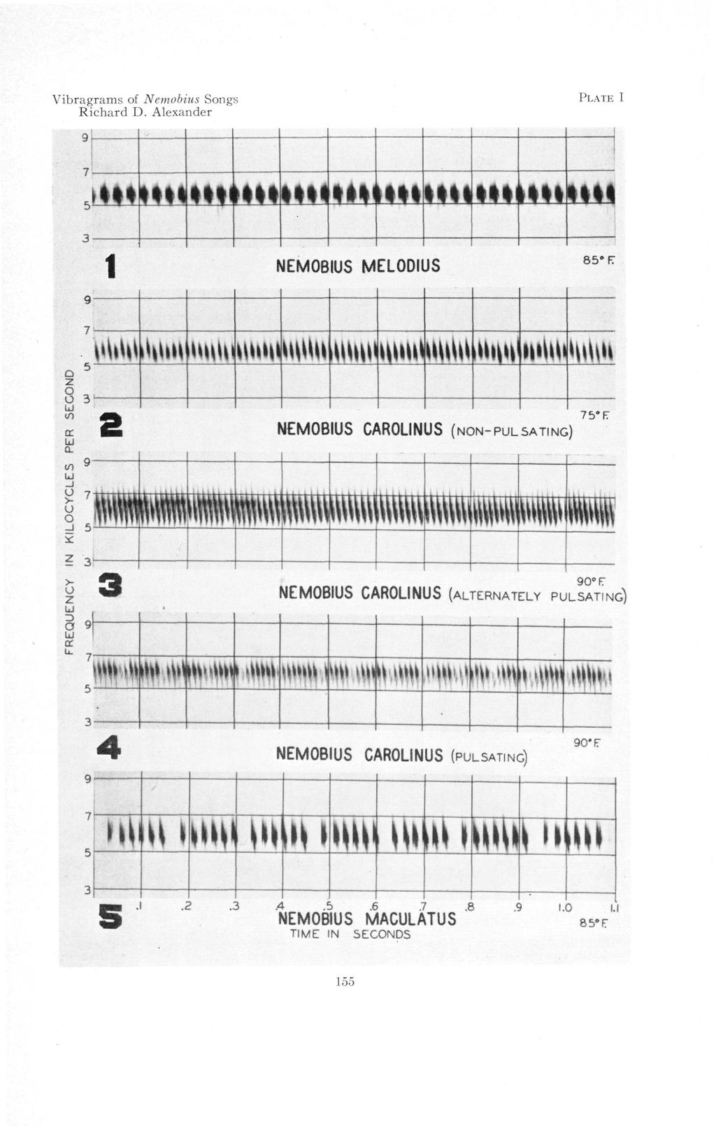 Vibragrams of Nemobius Songs Richard D.
