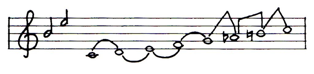 However, the Samaie has no such key notation, and the second note of the arbitrary scale is 1/4 tone lower than the pitches of other tones.