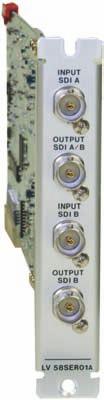 LV 5800 Platform Options LV 58SER01A SDI INPUT Plug-In Unit for LV 5800 option This unit is an SDI input unit that installed in a LV 5800 input slot.