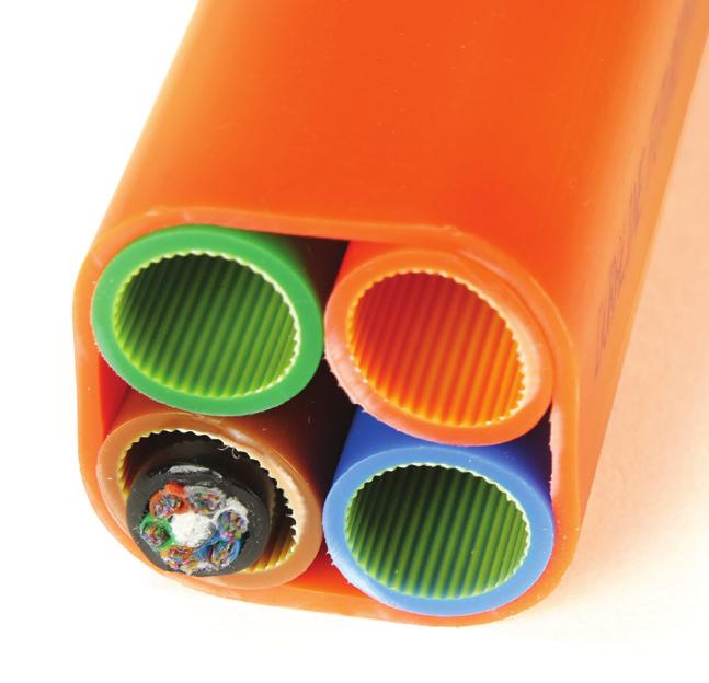 In addition to the pathway savings associated with single-cable installations, the LMHD small size allows for the option to use bundled micro-duct pathways in place of the HDPE duct.