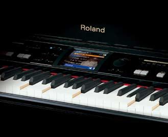 The KR117M-R Intelligent Grand Piano combines all the realism of a fine acoustic piano with functionality available only from the Roland's best digital pianos.