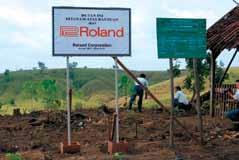 Roland not only manufactures user-friendly instruments but cares FOR THE ENVIRONMENT, TOO.