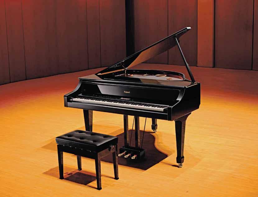 V PIANO GRAND A grand piano to the core FEATURES With its groundbreaking approach to grand piano modelling, and incredibly realistic sound and response, Roland's V Piano has received practically all