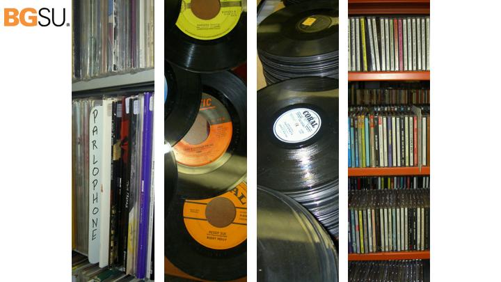 At BGSU, we have an extensive sound archive that includes almost a million recordings in a wide variety of formats, focused most particularly on 12-inch LPs, 7-in 45s, 78s, and CDs.