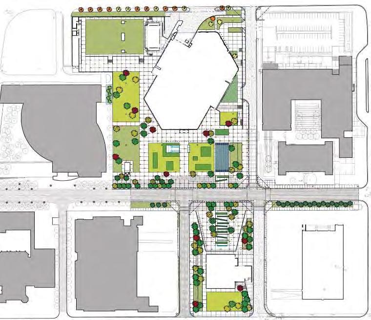 Site Plan 1. Wyly theater 2. Pedestrian access/ ramp to ground floor 3. Winspear opera house 3 5 4.