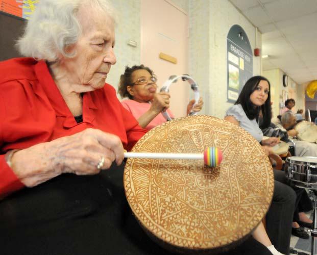 Drumming With Seniors Provides opportunities for: Community building, a sense of belonging, and a social environment to interact with others Maintaining cognitive and physical functioning