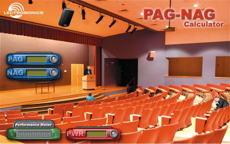 System Design Guide PAG-NAG Software GUI The program operates in two different scenarios, one for multiple loudspeaker systems such as in a boardroom (upper illustration) and the other for cluster or