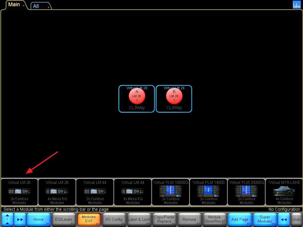 Program Tutorial - Further Measurements Next, open the EQ/LEVELS [F2] menu for the device you have just inserted. You can do this by simply clicking the corresponding module Frame in the Work Area.