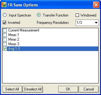 Program Tutorial - Dual-FFT Measurements Exporting Graph Data To make use of the graph data in an external application we can export it into a text file.