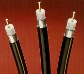 Coaxial cable consist of : 75 ohms cable. Center conductor. Foam (hold the center conductor in place) Aluminum tube. Sometimes covert with PVC jacket.