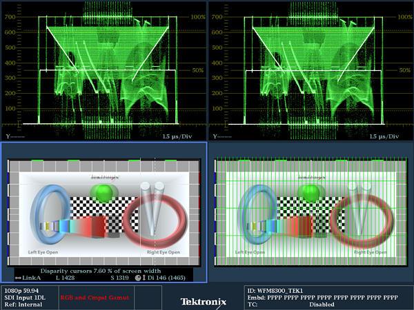 See and Solve with Tektronix displays Tektronix See and Solve displays simplify video monitoring tasks such as calibration, error detection, and content correction allowing users to detect errors at