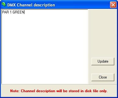 DM Channel description Screen below shows DM Channel description form.