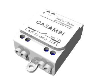 CASAMBI - functionalities Turn on and off your luminaires Dim the lighting Group luminaires and turn on, off and dim the group as one Configure, save and recall scenes and animations Configure, save