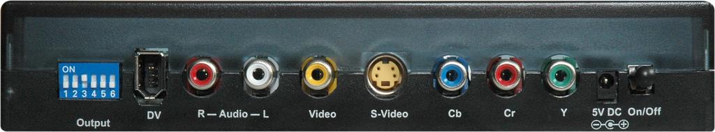 REAR VIEW 1.2 FEATURES The DV5000 Analog to DV Converter has many features that enable it to perform in a superior manner.