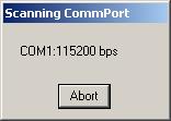 To start communications with the PC, select [Remote Connect...] from the menu.