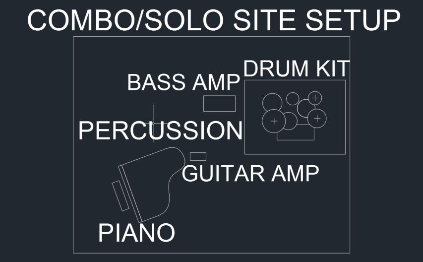 7. Standard Instrumental Combo Set Up: Procedures 1. Please complete the following paperwork prior to arrival (downloadable from website) a. Performance information sheet (1 copies) b.