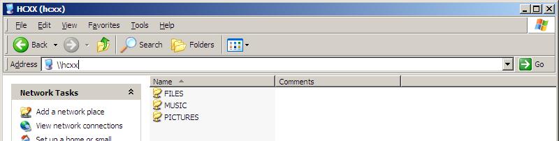 Windows Vista and selecting Explore. In the Address bar at the top of the window, type \\hcxx and hit the Enter key: 2.