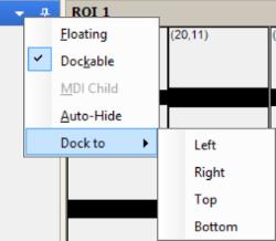 Creating Regions of Interest ROIs Selecting ROIs manually by drawing rectangles is identical even in the "Activity" or "Sensor ArrayTool" window.