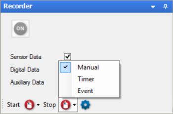 displayed. Define this data path in the "Recorder Settings" dialog.